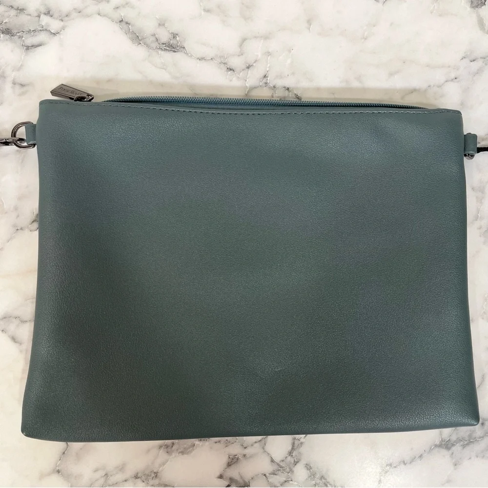 Pixie Mood Nicole Wristlet Crossbody Bag Vegan Leather Cork PETA Approved Gray